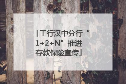 工行汉中分行“1+2+N”推进存款保险宣传