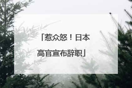 惹众怒！日本高官宣布辞职