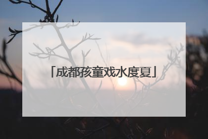 成都孩童戏水度夏