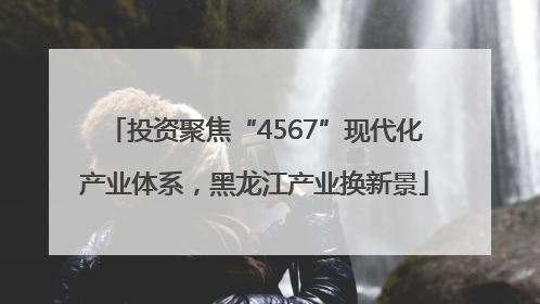 投资聚焦“4567”现代化产业体系，黑龙江产业换新景