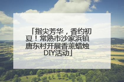 指尖芳华，香约初夏！常熟市沙家浜镇唐东村开展香薰蜡烛DIY活动