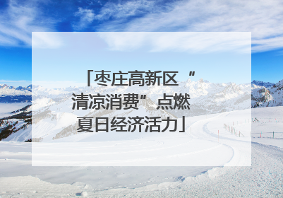 枣庄高新区“清凉消费”点燃夏日经济活力