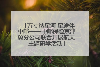 方寸纳星河 星途伴中邮——中邮保险京津冀分公司联合开展航天主题研学活动
