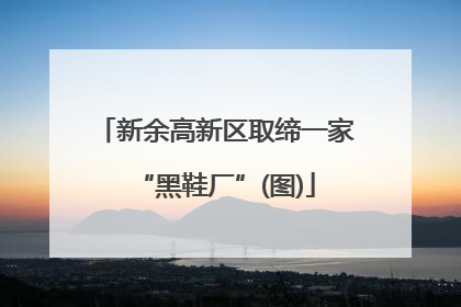 新余高新区取缔一家“黑鞋厂”(图)