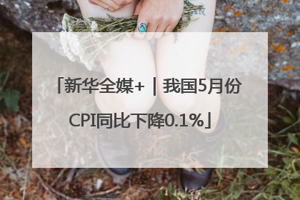 新华全媒+｜我国5月份CPI同比下降0.1%