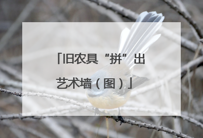 旧农具“拼”出艺术墙（图）