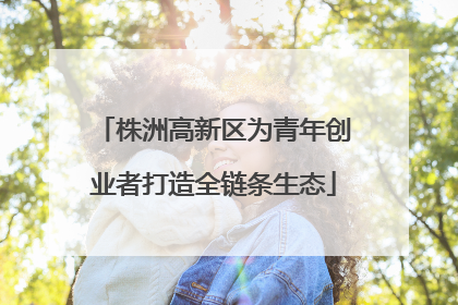 株洲高新区为青年创业者打造全链条生态