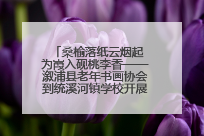 桑榆落纸云烟起 为霞入砚桃李香——溆浦县老年书画协会到统溪河镇学校开展书画进校园活动