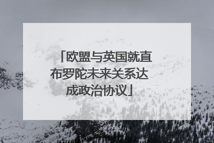 欧盟与英国就直布罗陀未来关系达成政治协议