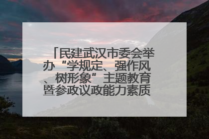 民建武汉市委会举办“学规定、强作风、树形象”主题教育暨参政议政能力素质提升培训班