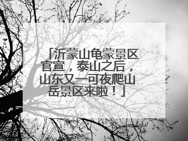 沂蒙山龟蒙景区官宣，泰山之后，山东又一可夜爬山岳景区来啦！