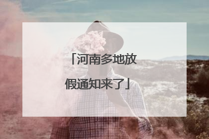 河南多地放假通知来了