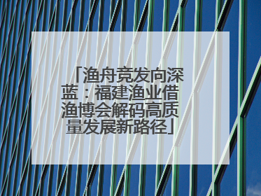 渔舟竞发向深蓝：福建渔业借渔博会解码高质量发展新路径