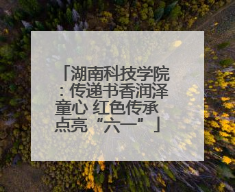 湖南科技学院：传递书香润泽童心 红色传承点亮“六一”