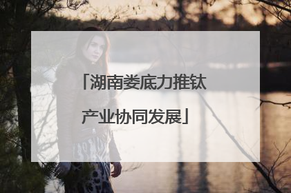 湖南娄底力推钛产业协同发展