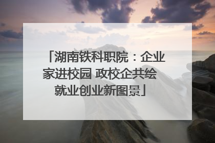湖南铁科职院：企业家进校园 政校企共绘就业创业新图景