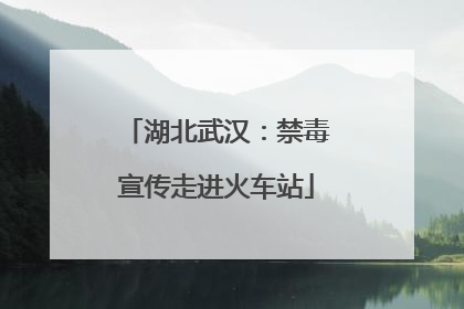 湖北武汉：禁毒宣传走进火车站