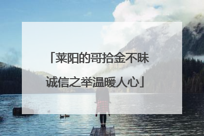 莱阳的哥拾金不昧 诚信之举温暖人心
