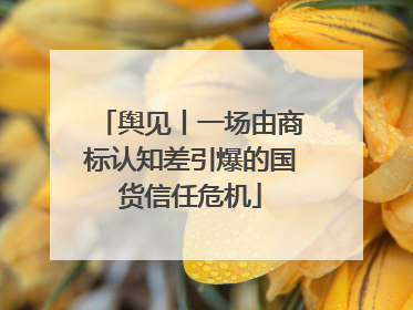 舆见丨一场由商标认知差引爆的国货信任危机