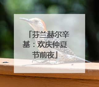 芬兰赫尔辛基：欢庆仲夏节前夜