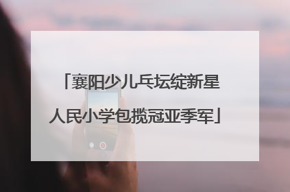 襄阳少儿乓坛绽新星 人民小学包揽冠亚季军