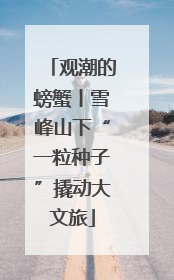 观潮的螃蟹丨雪峰山下“一粒种子”撬动大文旅
