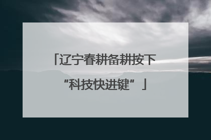辽宁春耕备耕按下“科技快进键”