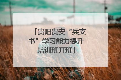 贵阳贵安“兵支书”学习能力提升培训班开班