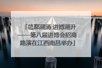 赣鄱潮涌 进博潮升——第八届进博会招商路演在江西南昌举办