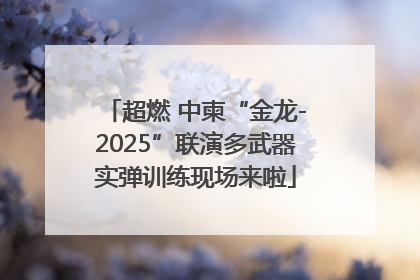 超燃 中柬“金龙-2025”联演多武器实弹训练现场来啦