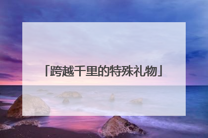 跨越千里的特殊礼物