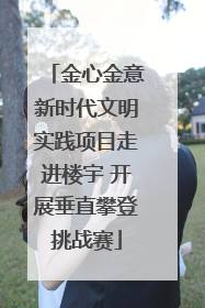 金心金意新时代文明实践项目走进楼宇 开展垂直攀登挑战赛
