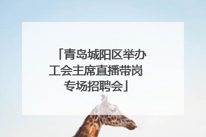 青岛城阳区举办工会主席直播带岗专场招聘会