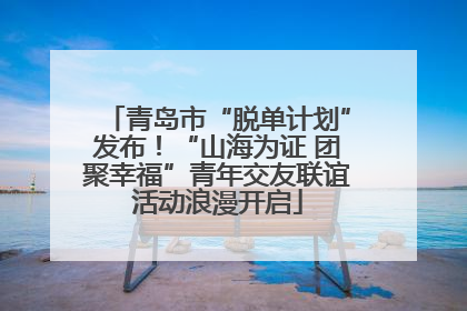 青岛市“脱单计划”发布！“山海为证 团聚幸福”青年交友联谊活动浪漫开启