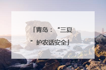青岛：“三夏”护农话安全