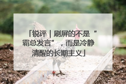 锐评｜刷屏的不是“霸总发言”，而是冷静清醒的长期主义