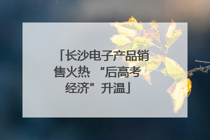 长沙电子产品销售火热 “后高考经济”升温