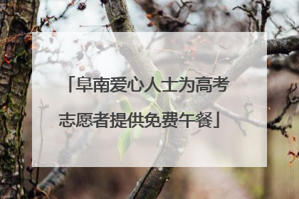 阜南爱心人士为高考志愿者提供免费午餐