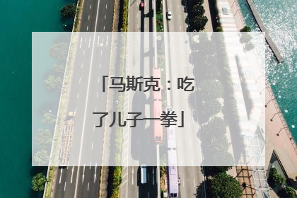 马斯克：吃了儿子一拳