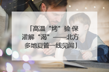 高温“烤”验 保灌解“渴”——北方多地夏管一线见闻