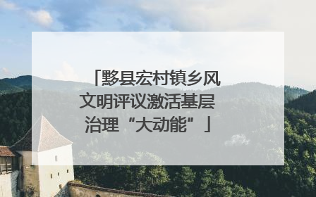 黟县宏村镇乡风文明评议激活基层治理“大动能”