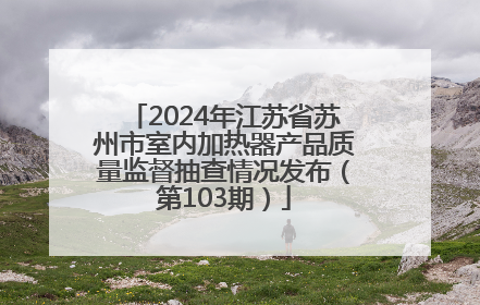 2024年江苏省苏州市室内加热器产品质量监督抽查情况发布（第103期）