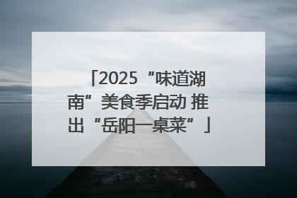 2025“味道湖南”美食季启动 推出“岳阳一桌菜”