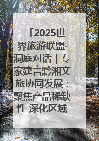 2025世界旅游联盟·洞庭对话｜专家建言黔湘文旅协同发展：聚焦产品稀缺性 深化区域经验共享