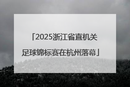 2025浙江省直机关足球锦标赛在杭州落幕