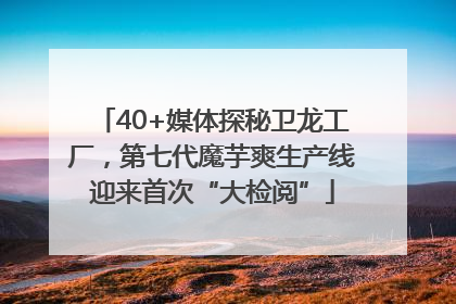 40+媒体探秘卫龙工厂，第七代魔芋爽生产线迎来首次“大检阅”