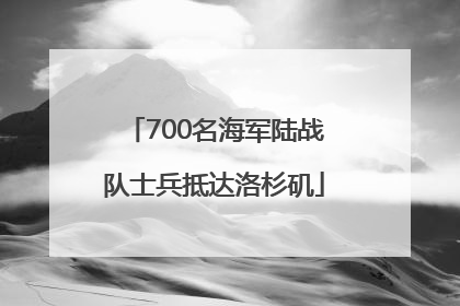700名海军陆战队士兵抵达洛杉矶