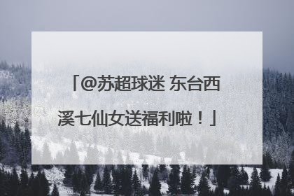 @苏超球迷 东台西溪七仙女送福利啦！
