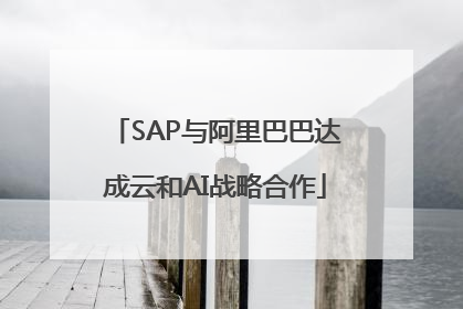 SAP与阿里巴巴达成云和AI战略合作